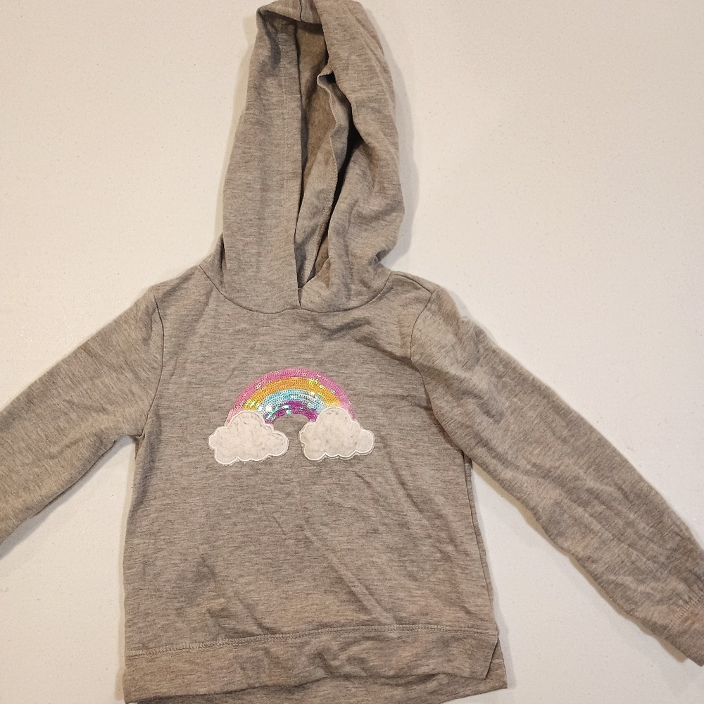 Btween rainbow hoodie sz 4